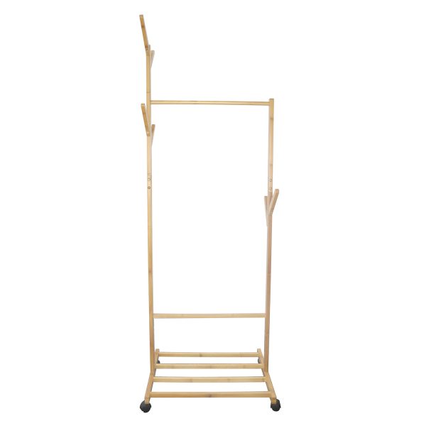 Standing Coat Rack Shoe Bench HBA21026 - Image 3